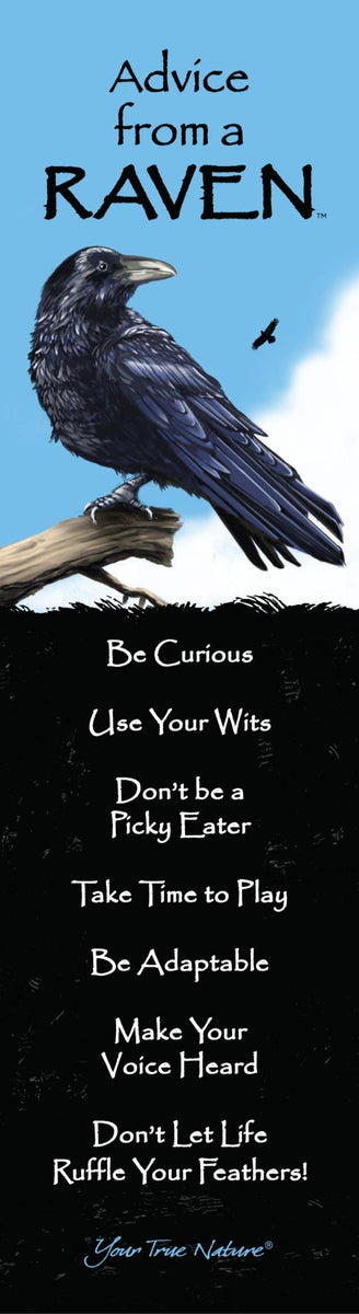 Advice from a Raven Laminated Bookmark – Woodford Cedar Run Wildlife Refuge