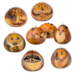 Load image into Gallery viewer, Handcrafted Forest Friends Gourd Ornament
