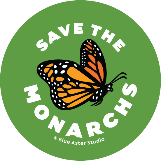 Save the Monarch Button