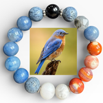 Load image into Gallery viewer, Eastern Bluebird Bracelet
