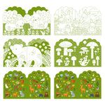Load image into Gallery viewer, Coloring Book with Stickers: Woodland
