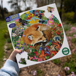 Load image into Gallery viewer, Forest Dream Red Fox 500 Piece Round Puzzle
