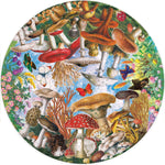 Load image into Gallery viewer, SALE- Mushrooms and Butterflies 500 Piece Round Puzzle
