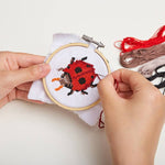 Load image into Gallery viewer, Mini Cross Stitch Embroidery Kit - Ladybug
