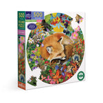 Load image into Gallery viewer, Forest Dream Red Fox 500 Piece Round Puzzle
