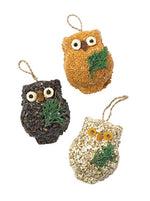 Load image into Gallery viewer, Owl Birdseed Ornament - 3 Pack
