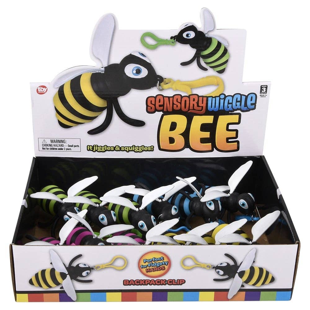 Wiggle Sensory Bee Clip On 4"