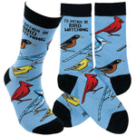 Load image into Gallery viewer, I'd Rather Be Bird Watching Socks
