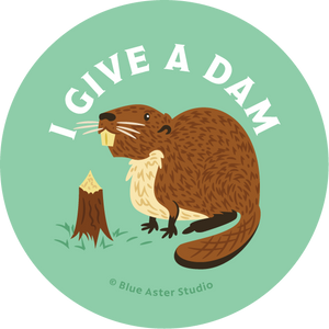 "I Give a Dam" Beaver Button