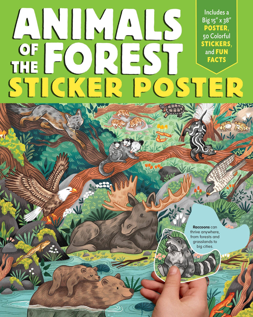 Animals Of The Forest Sticker Poster – Woodford Cedar Run Wildlife Refuge