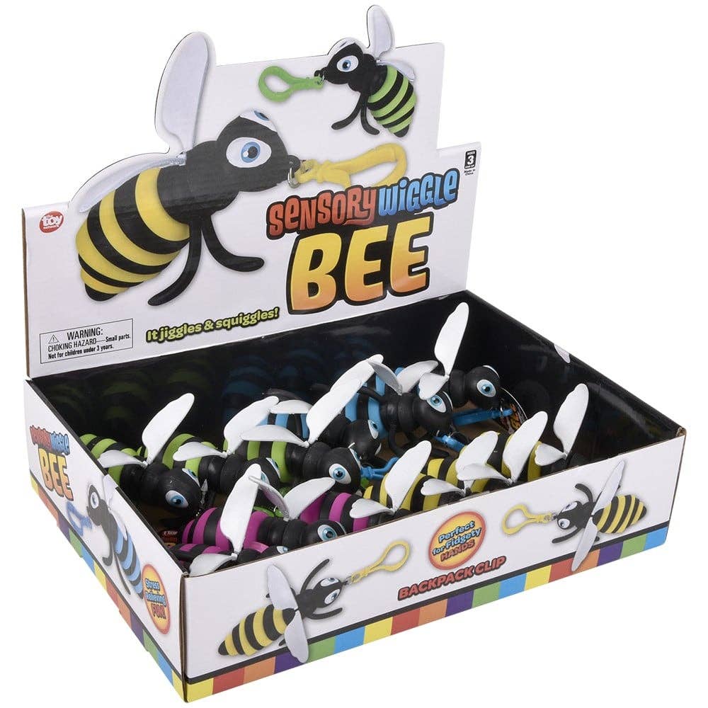 Wiggle Sensory Bee Clip On 4"
