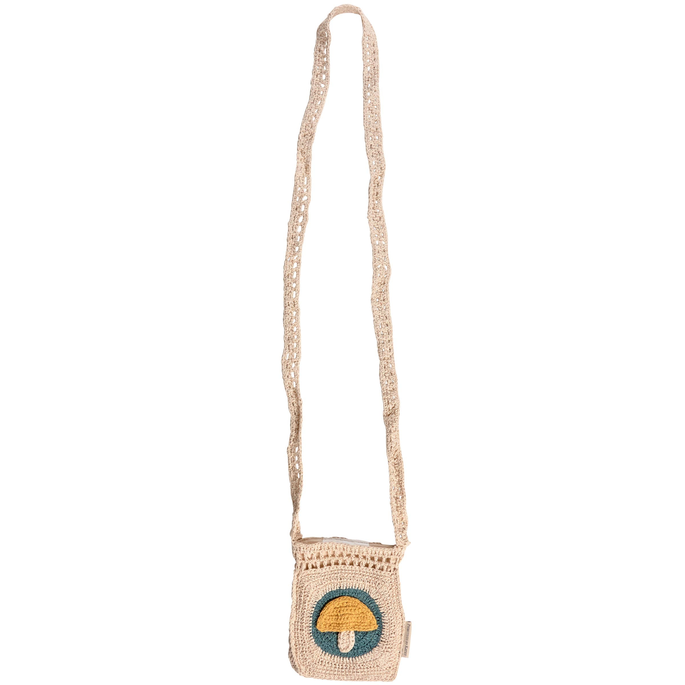 Crochet Mushroom Crossbody Bag
