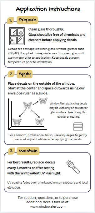 WindowAlert Butterfly Decals