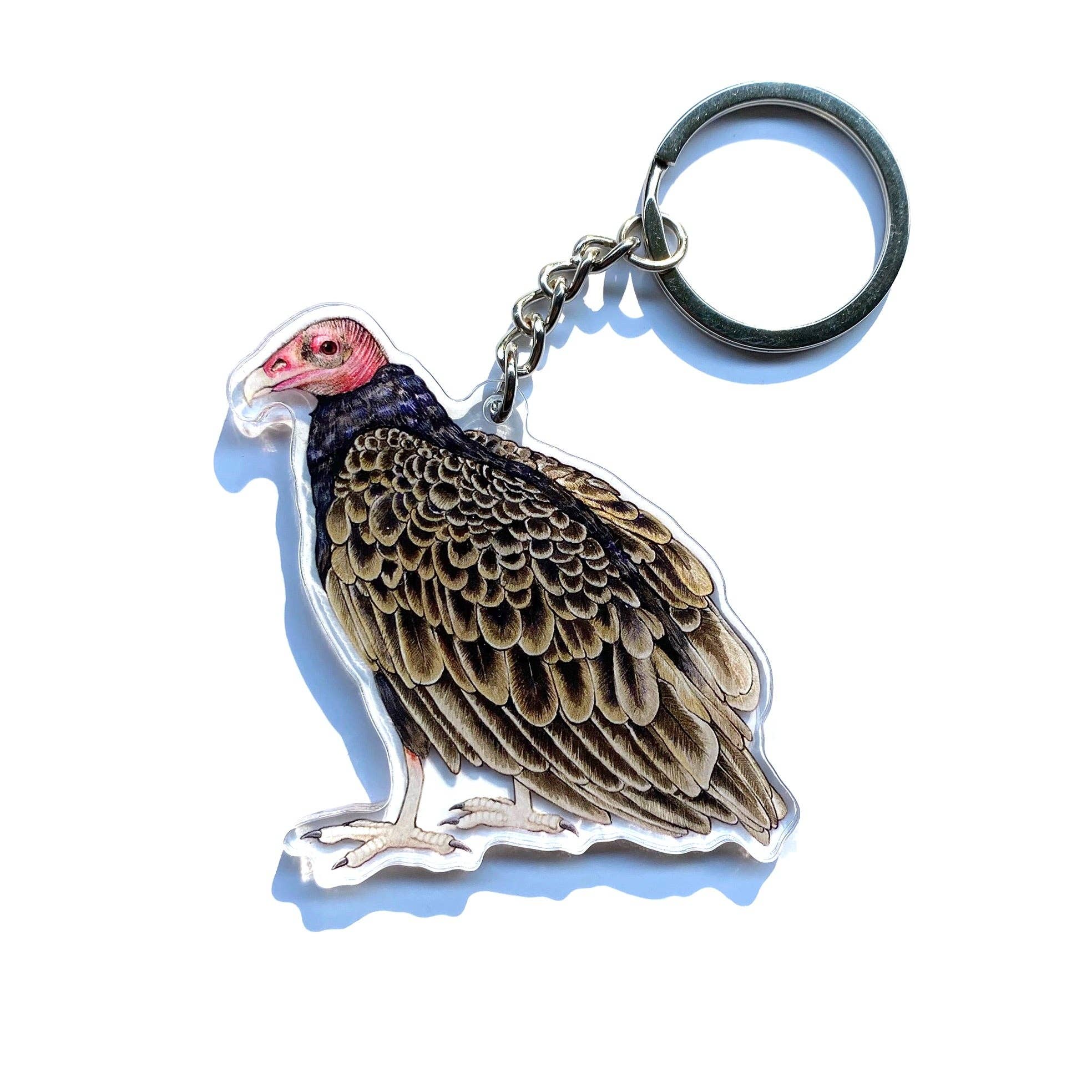 Turkey Vulture Double-Sided Acrylic Keychain