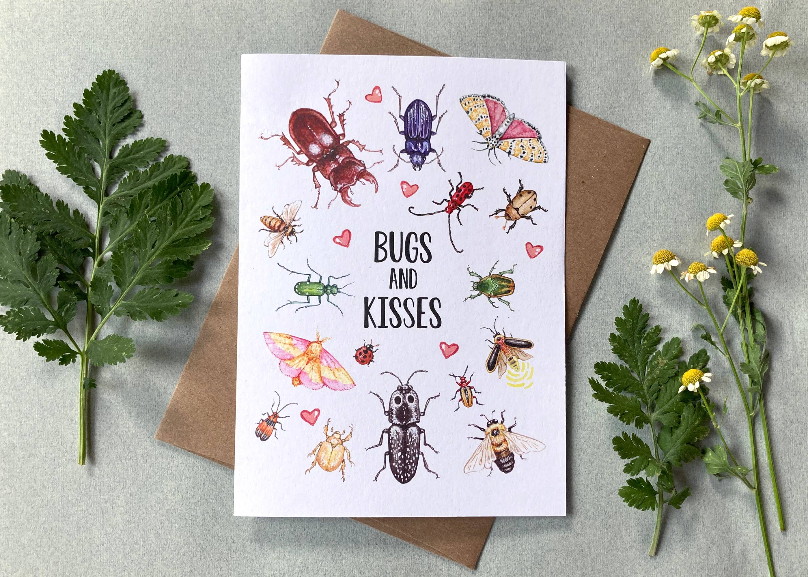 Bugs and Kisses Card