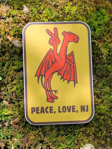 Peace, Love, NJ Sticker