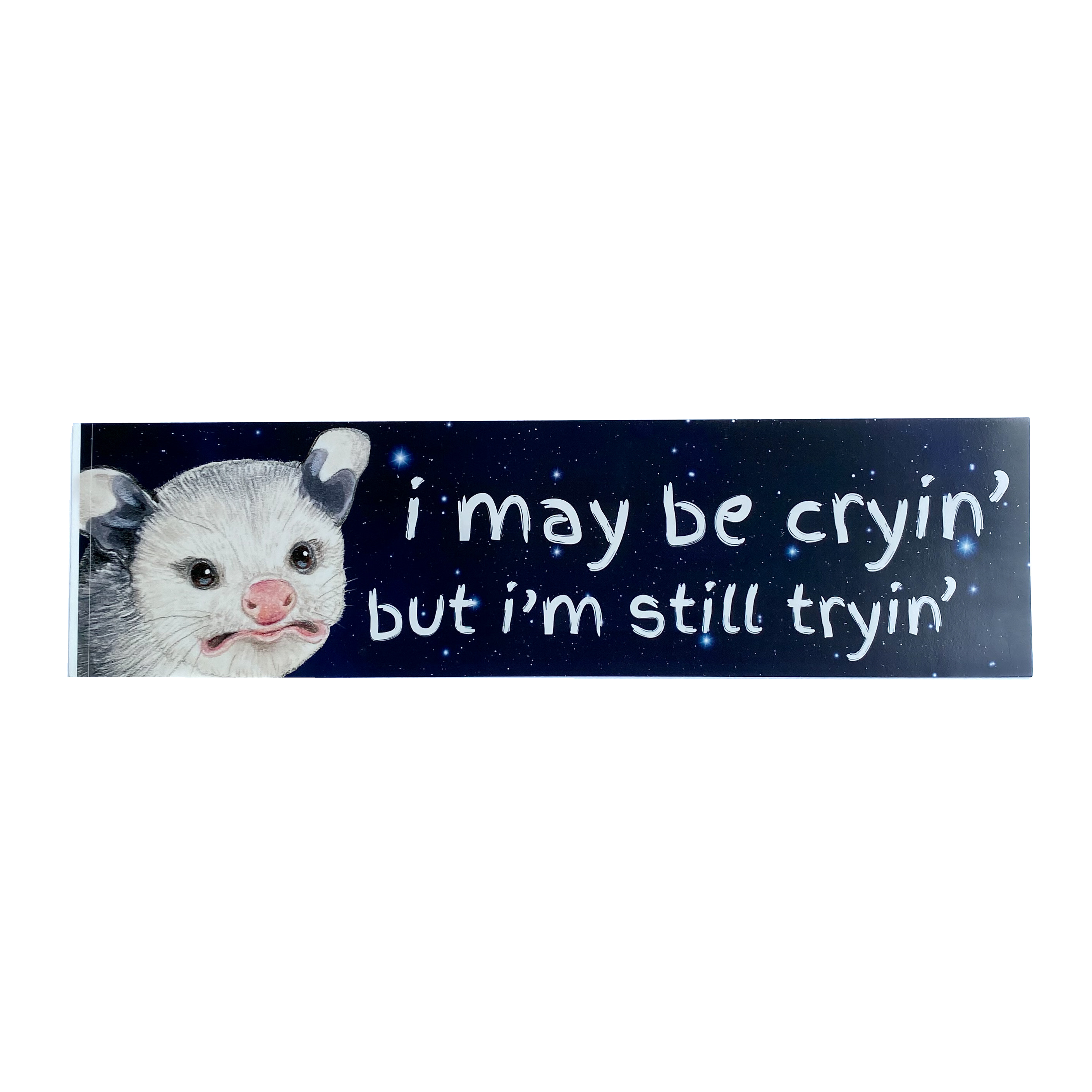 Opossum Bumper Sticker