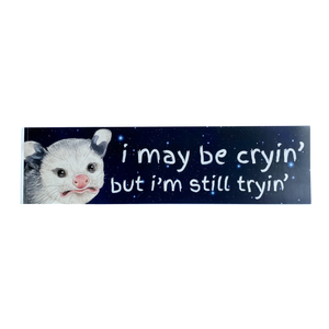 Opossum Bumper Sticker