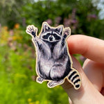 Load image into Gallery viewer, Raccoon Wooden Pin

