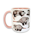 Load image into Gallery viewer, Playful Opossums 11 oz Ceramic Mug
