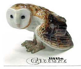 Barn Owl Porcelain Miniature