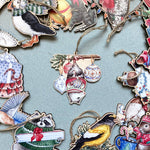 Load image into Gallery viewer, Festive Opossum Wooden Ornament
