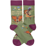 Load image into Gallery viewer, AntiSocial Butterfly Socks
