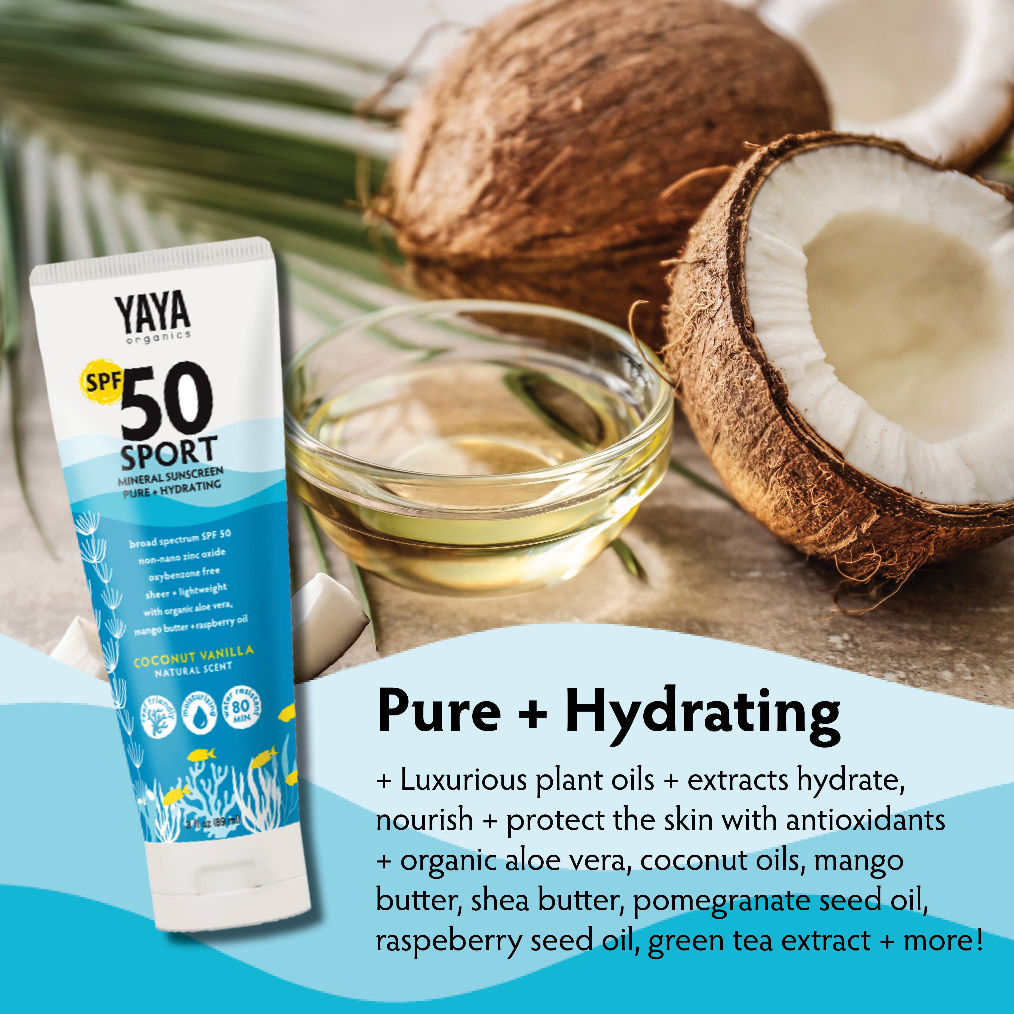 SPORT SPF 50 Pure and Hydrating Mineral Sunscreen