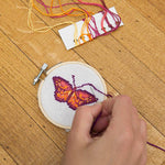 Load image into Gallery viewer, Mini Cross Stitch Embroidery Kit - Butterfly
