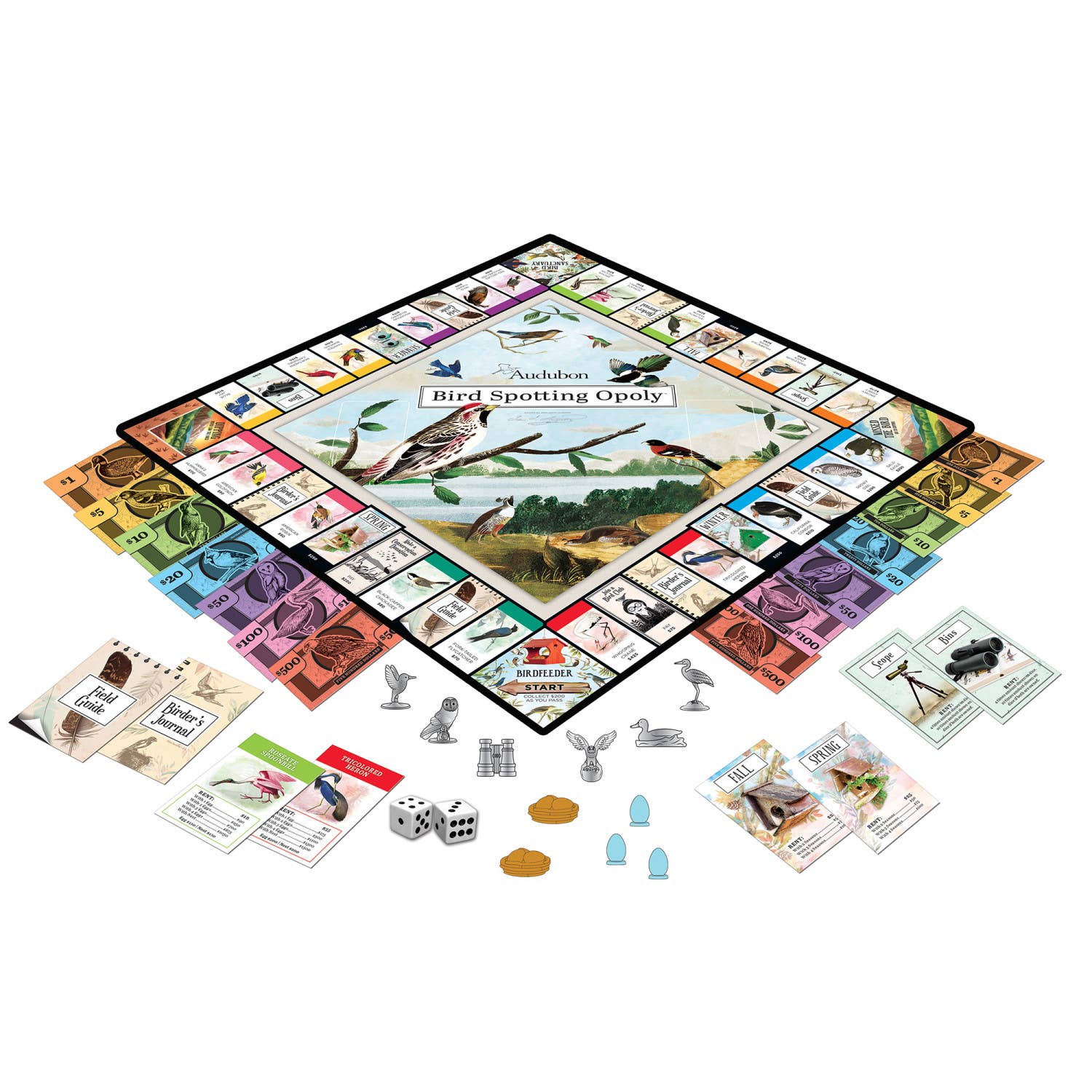 Audubon Bird Spotting Opoly Board Game