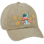 Load image into Gallery viewer, Mushroom and Snail Baseball Cap
