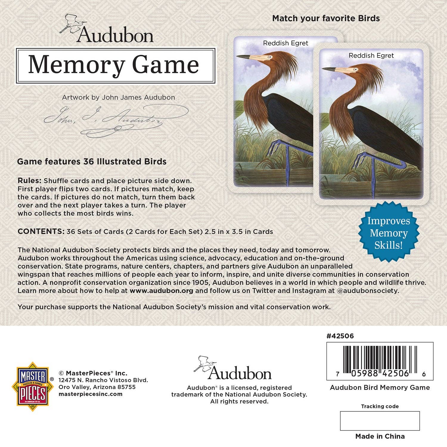 Audubon Memory Game