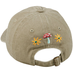 Mushroom and Snail Baseball Cap