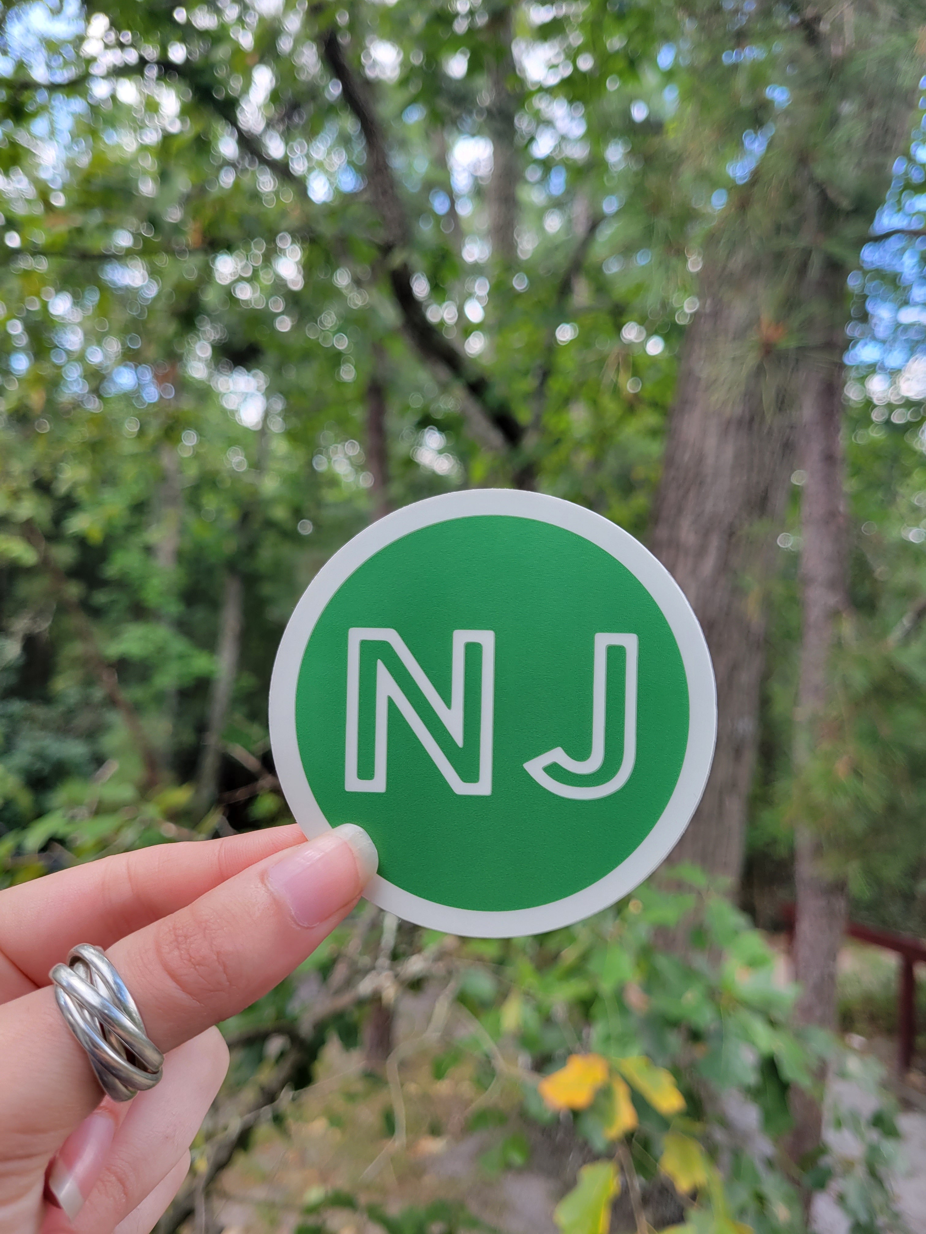 New Jersey Circle Sticker