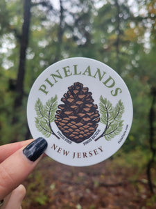 Pinelands of New Jersey Circular Sticker