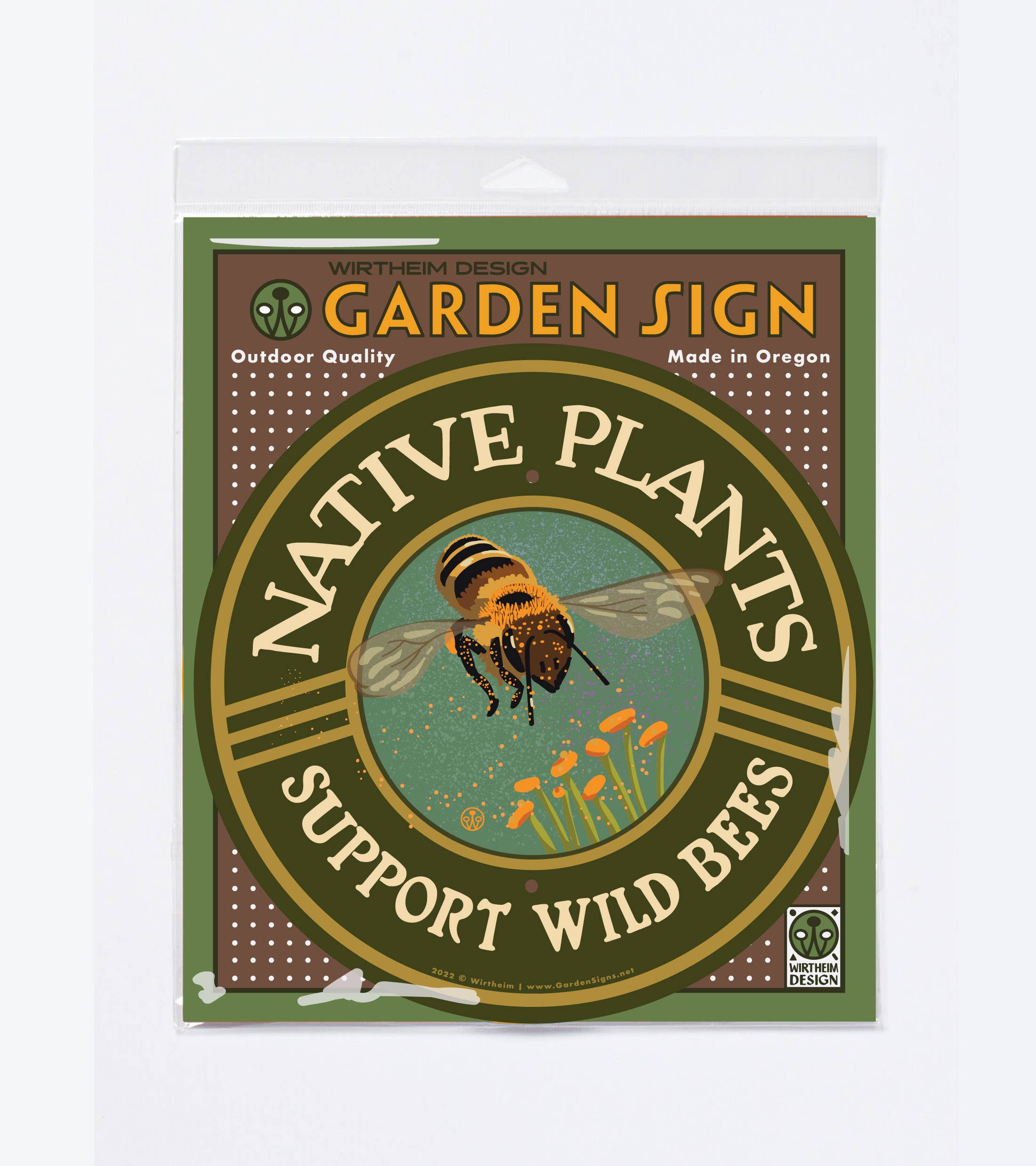 Native Plants - Support Wild Bees - Garden Sign