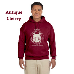 Adult Pullover Hooded Sweatshirt with Cream Logo