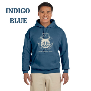 Adult Pullover Hooded Sweatshirt with Cream Logo
