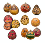 Load image into Gallery viewer, Handcrafted Owl Gourd Ornament
