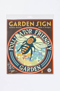 Bee Pollinator Friendly - Garden Sign