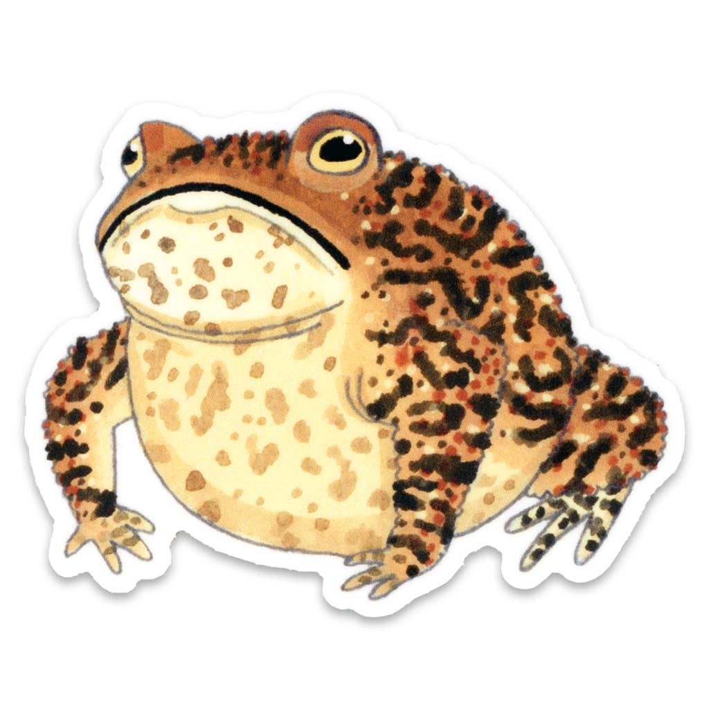 Grouchy Toad Sticker