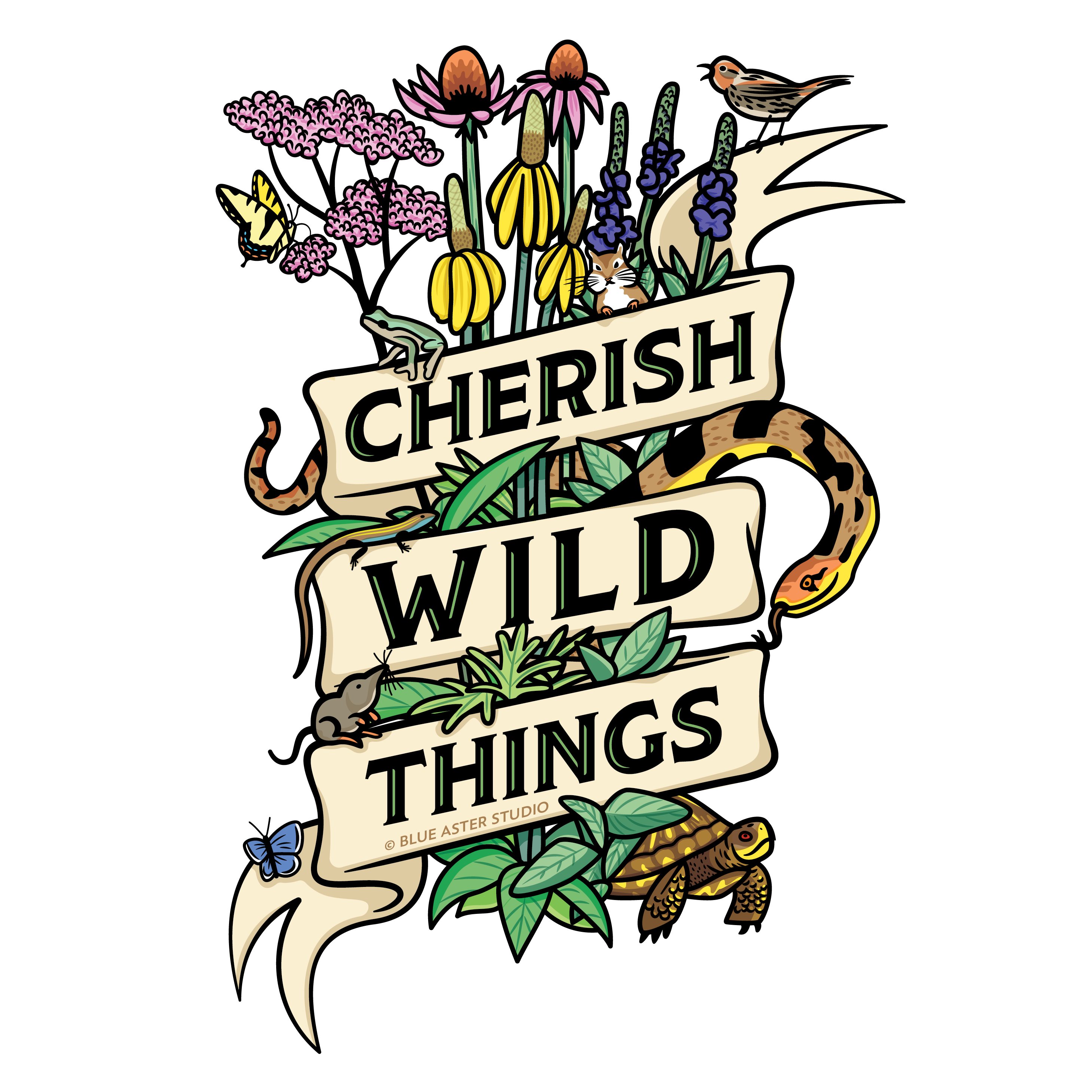 Cherish Wild Things Sticker