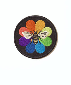 Rainbow Bee - Felt Badge